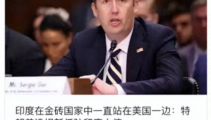 38岁美国驻印新大使公开实情,印度加入金砖,却始终站队美国