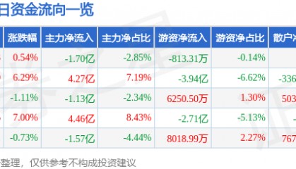 股票行情快报:江淮汽车(600418)8月25日主力资金净卖出1.70亿元